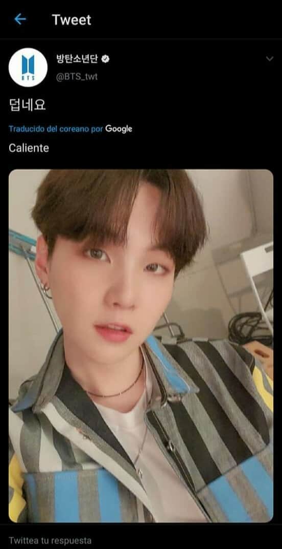 Atr0nA's tweet photo. Con la mala traducción de Google hicieron un meme JAJA
#MinYoongi #BTSARMY
@BTS_twt https://t.co/ygnPtDmzA1