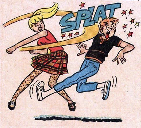 It was usually Betty who inflicted the damage, wasn't it. She sure packed a punch. 