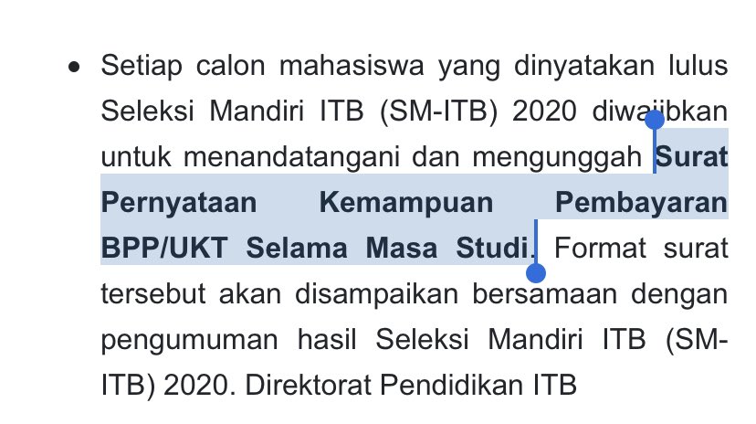 halokampus's tweet photo. UPDATE SELEKSI MANDIRI ITB

Selain UKT, baru saja diberitahukan bahwa ITB juga mengenakan UANG PANGKAL

- Iuran Pengembangan Institusi: Fakultas/sekolah selain SBM minimum Rp25 juta, SBM minimum Rp40 juta

- Jaminan Kemampuan Keuangan, minimal ortu/wali punya rekening Rp100 juta https://t.co/jFfDw8vnAN