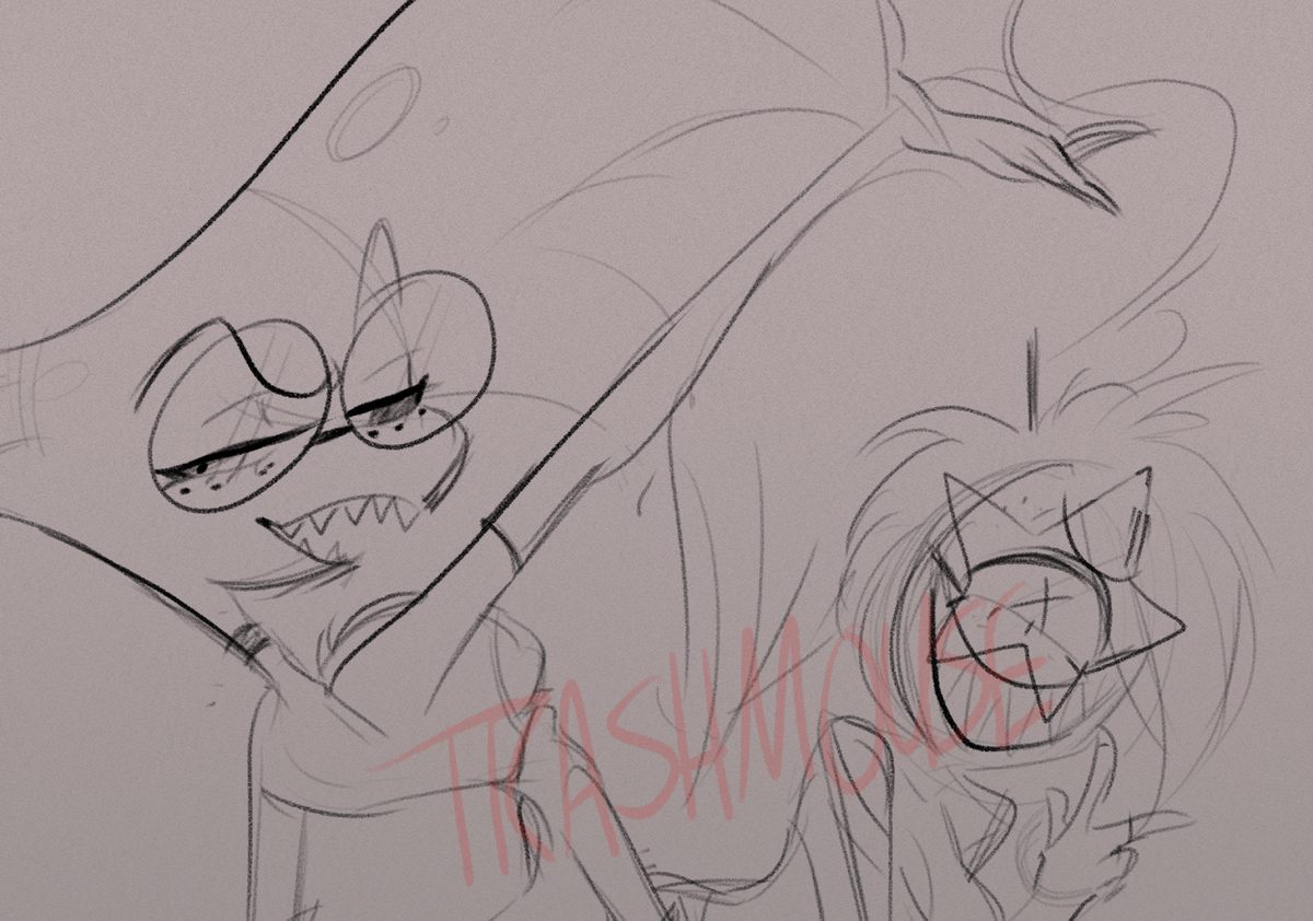 Tr4shMou5e's tweet photo. owo what is this? mayhaps be finishing up
#HazbinHotel #HazbinHotelFanart #Hazbin_Hotel #ADDICTMV https://t.co/e5l8vP742P