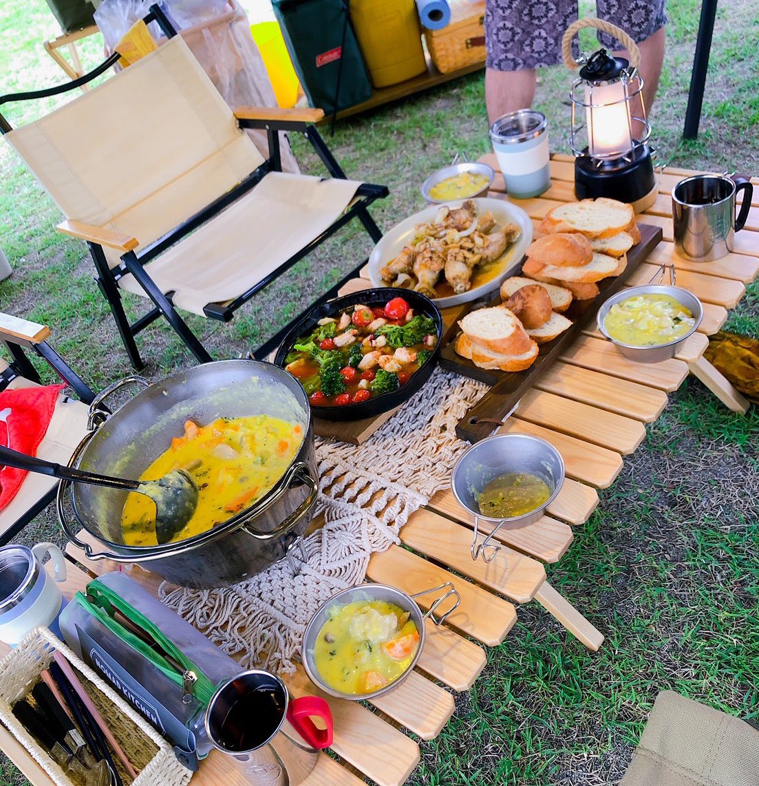 夏のキャンプ飯