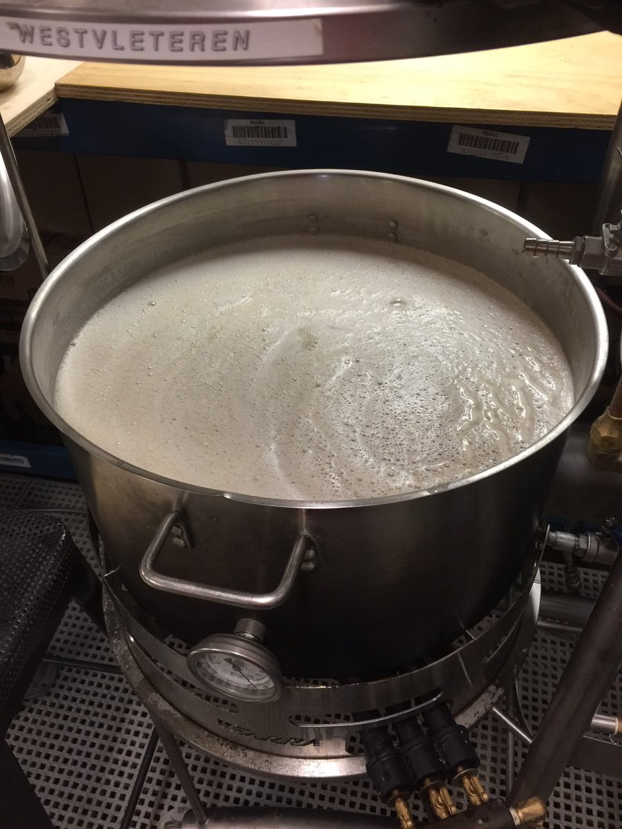 Once the recirculation/ sparging is done we heat the mash up to 95-100 and boil for an hourIn typical beer brewing we add hops at this point but for whisky mash the hops is pretty irrelevant