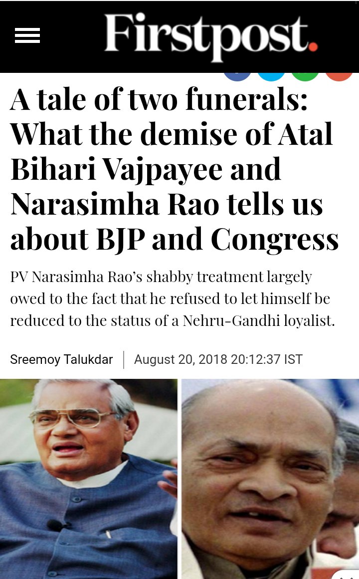 Congress never respected their own leaders who enjoyed mass appeal and refused to become a puppet for the family.