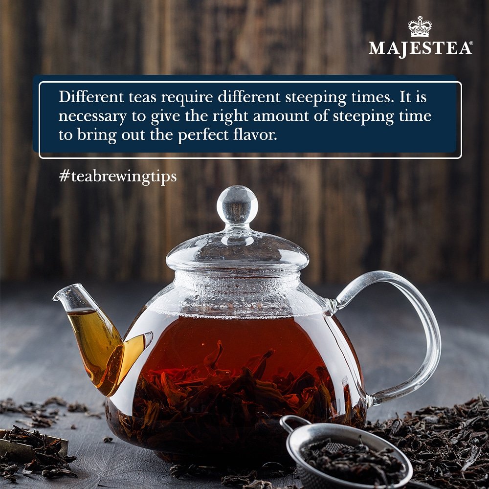 Majesteaglobal's tweet photo. Every tea has its own steeping time and steeping temperature. It is important to take control of the time and temperature to get the perfect aromatic tea brew.
#majestea #theheritagecollection #steeping #tea #teasteeping #teabrewingtips #tealovers #blackte #greentea #earlgrey https://t.co/nWJXgmldl8