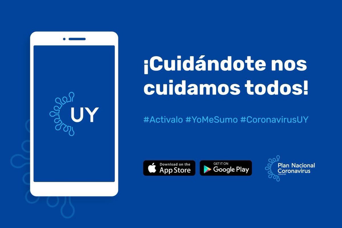 VirPater's tweet photo. 📣 Si aún no tenes la app, descargala. Es importante que actives las notificaciones de exposición, no es necesario iniciar sesión para hacerlo. 
#Activalo #YoMeSumo #CoronavirusUY https://t.co/dFTr6dojTx