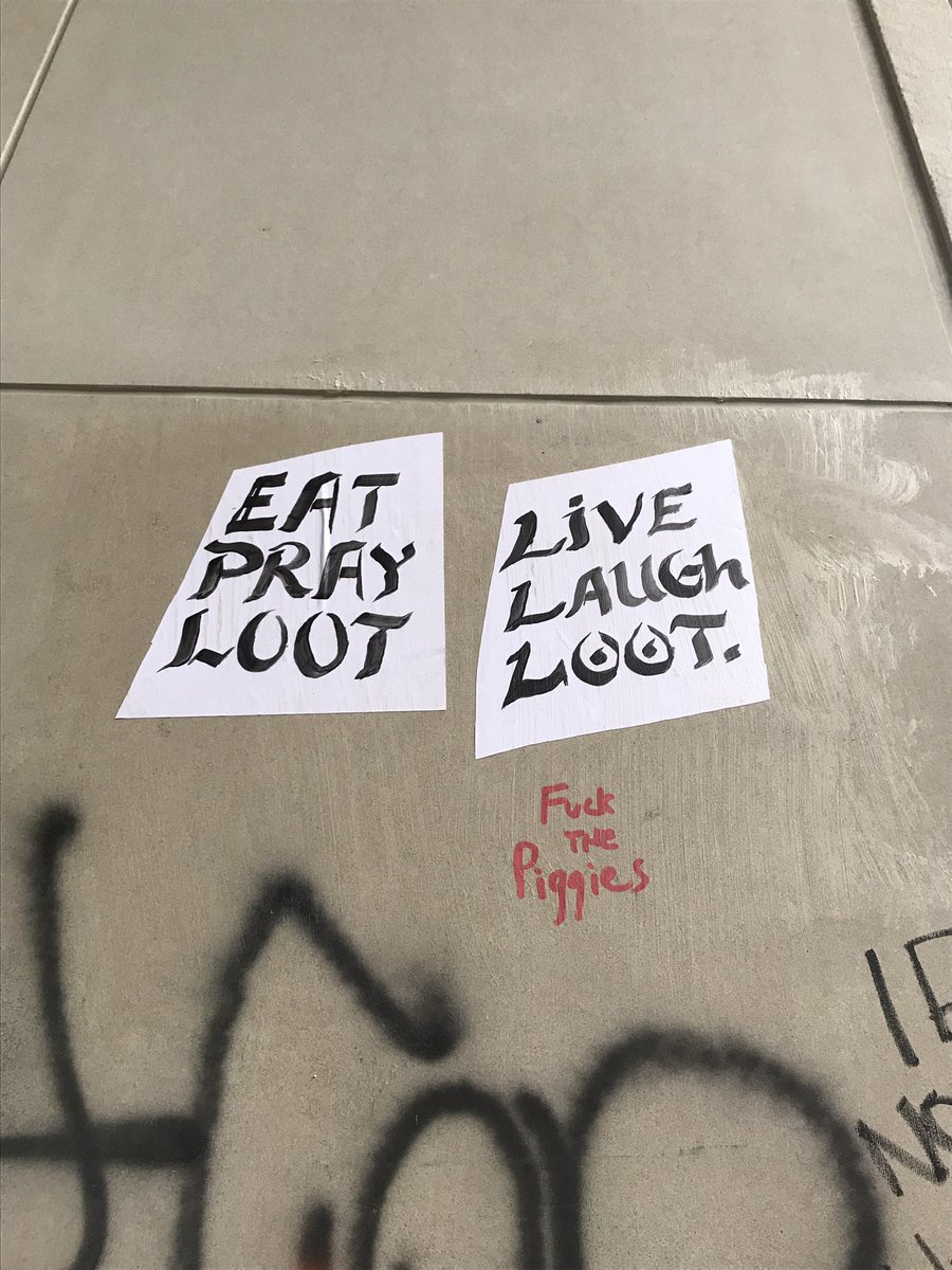 Some of the graffiti that covers the courthouse in downtown Portland is funny, some is sincere, and some appears to document incidents of police aggression.