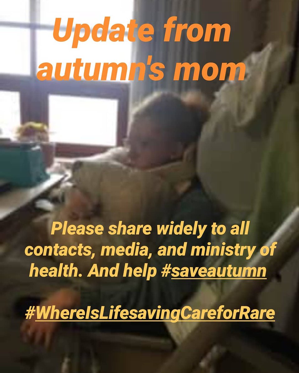 TheriaultSheena's tweet photo. Update from Autumn's mom. Please share widely to all media, ministry of health.
And help us #SaveAutumn
@celliottability @ONThealth @ONgov @AndreaHorwath @TArmstrongNDP @fordnation @CBCLondon @LondonMorning @CTVNews @AM980News @ILC_Foundation @globalnews @TorontoStar @CP24 https://t.co/pEwOfbggDK