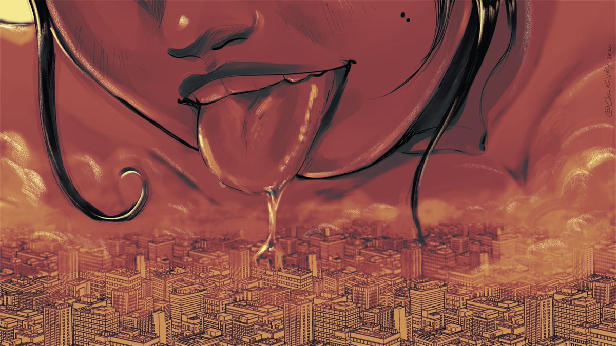 on_kinky's tweet photo. me: ew vore
also me:
#Giantess #Sketch #trample #Macro #gt #巨大娘 #sketches #mouthplay #vore #saliva #bully #trampling #city 
got a cool building brush and i wanted to test it uwu https://t.co/2Kj2yHC0pF