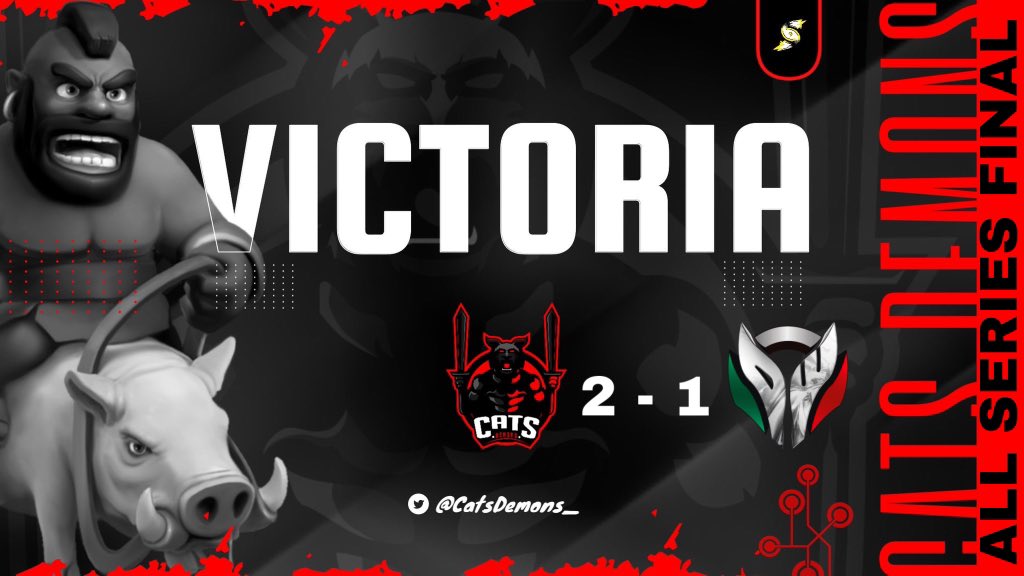 #ResultadoCR| El día de hoy nos coronamos campeones de la @AllSeries_GG llevándonos el trofeo a casa🔥

“Nuestros jugadores dejaron el esfuerzo en el campo de batalla para así llevarnos la gloria!💪”

🆚 | @DarkWarriorsMx 
🎮 | 2 - 1

#AlwaysDemons🐈