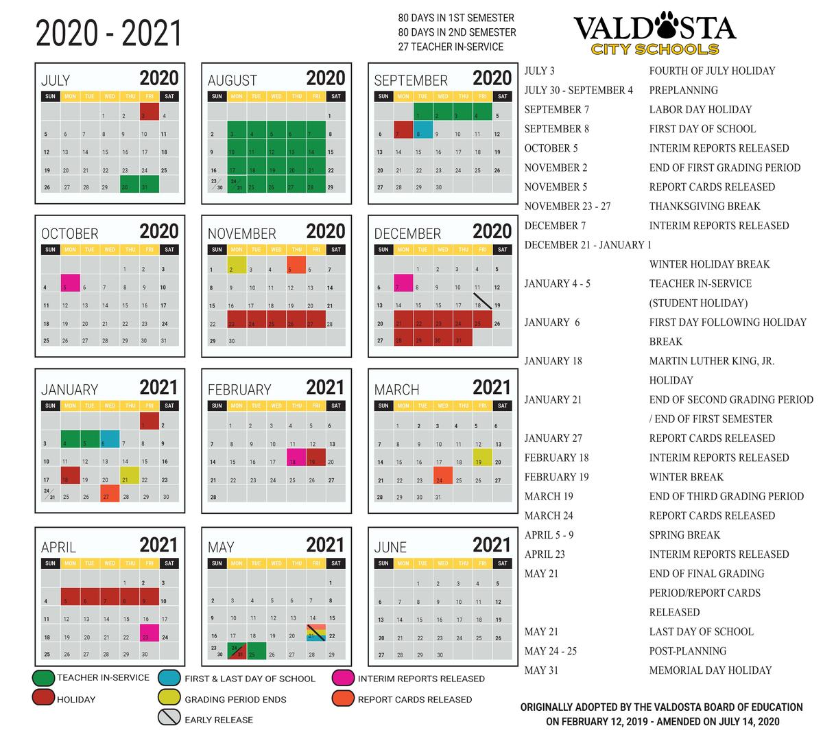 vecanews's tweet photo. Valdosta City Schools Amends 2020-2021 Academic Calendar  https://t.co/Z9pXoATUvg https://t.co/zmam93GiCD
