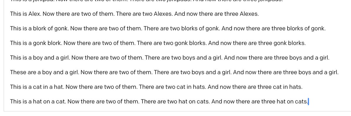 a few more pluralizations (harder, and so it expectedly fails more):