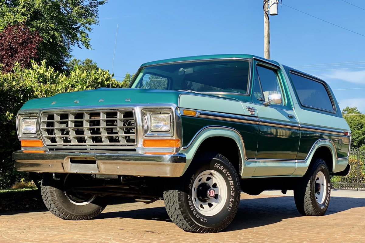 Bringatrailer's tweet photo. Now live at BaT Auctions: 1978 Ford Bronco Ranger XLT https://t.co/lWB5hyXuPx https://t.co/tNa8YbdsEh