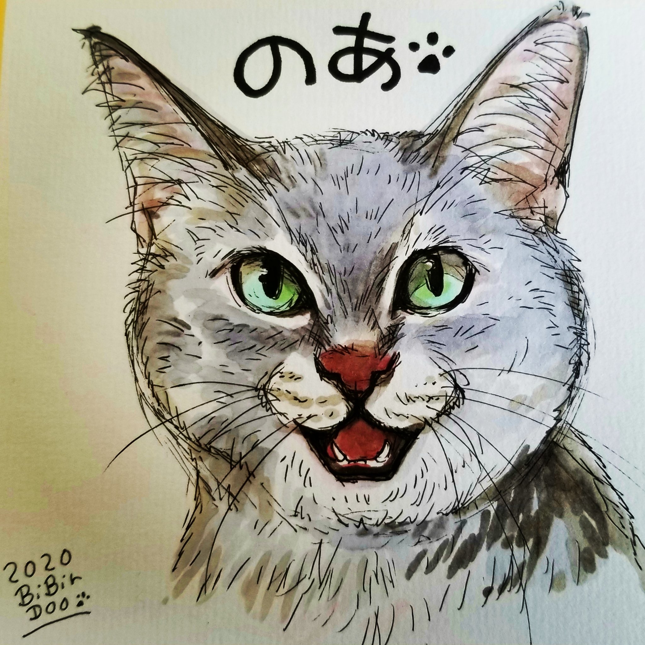 ビバドゥ のあちゃん とっても綺麗な ネコちゃんを 描かせていただきました 瞳の色もステキ 猫 猫ちゃん ネコ のあちゃん Art Illustration 似顔絵 イラスト Bibirdoo 旭川 T Co Nlelcwiasm Twitter