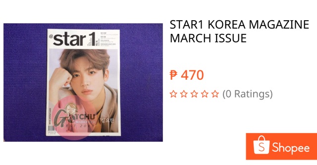 GotchuMarketPH's tweet photo. Selling STAR1 KOREA MAGAZINE MARCH ISSUE (Kim Yohan Cover). Get it on Shopee now! https://t.co/eRpVRXsl0l #ShopeePH https://t.co/9IPZTi4GC3