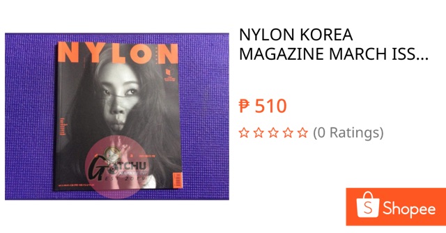 GotchuMarketPH's tweet photo. Selling NYLON KOREA MAGAZINE MARCH ISSSUE. Get it on Shopee now! https://t.co/fw6KCmCU6Y #ShopeePH https://t.co/uih0zOOPmR