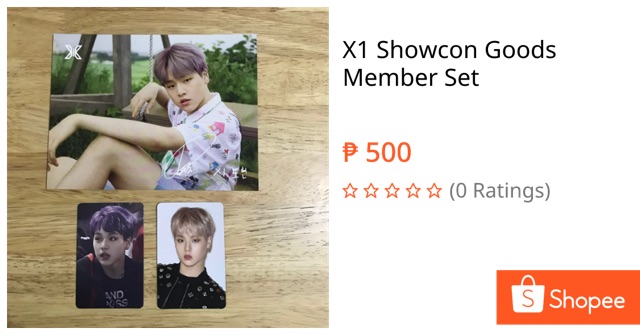 GotchuMarketPH's tweet photo. Selling X1 Showcon Goods Member Set for ₱500. Get it on Shopee now! https://t.co/5RS0pdAR8o #ShopeePH https://t.co/Dqg0ImWjHT