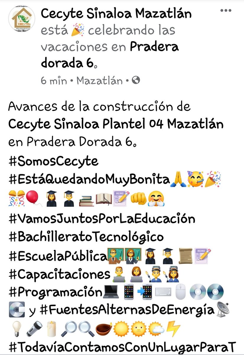 CecytesMazatlan's tweet photo. https://t.co/bb9O3NtjkD

Plantel en construcción 
@CecytesMazatlan #Sinaloa https://t.co/pw0c5hTyQL