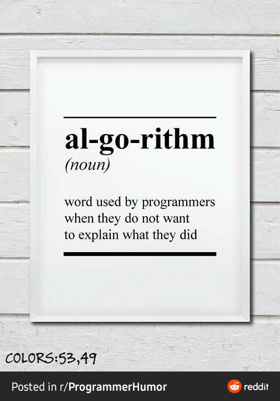 radnerus93's tweet photo. *let's admit it*🤷‍♂️

#DEVCommunity #Algorithm https://t.co/pJ5sp19Y0o