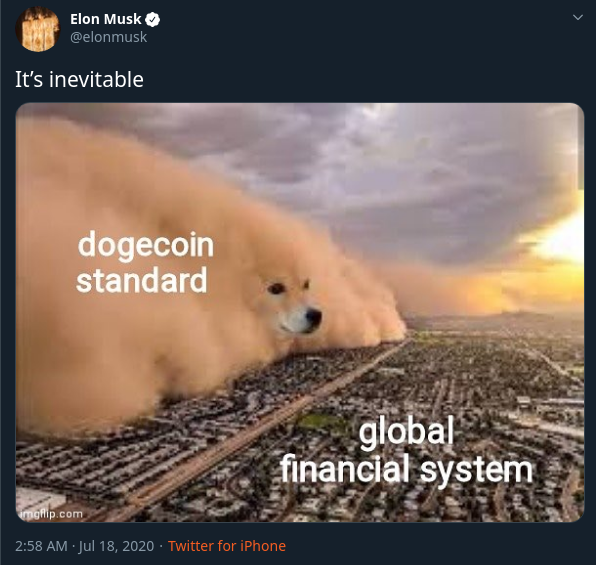 Elon + Doge = 🧡 

🙃
