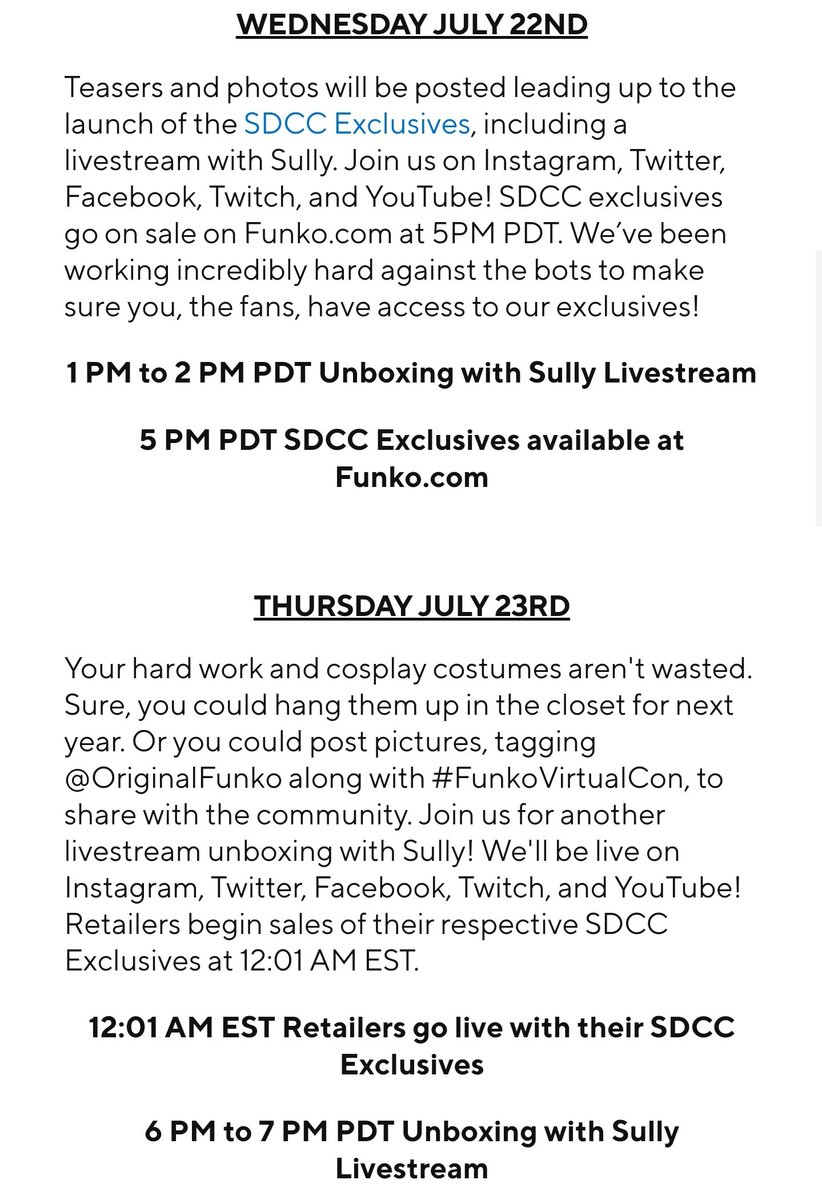 hammiegua's tweet photo. @FunkoPOPsNews It's 7/23 12:01 AM EST for the retailer exclusives https://t.co/o2c0TTqSXg
