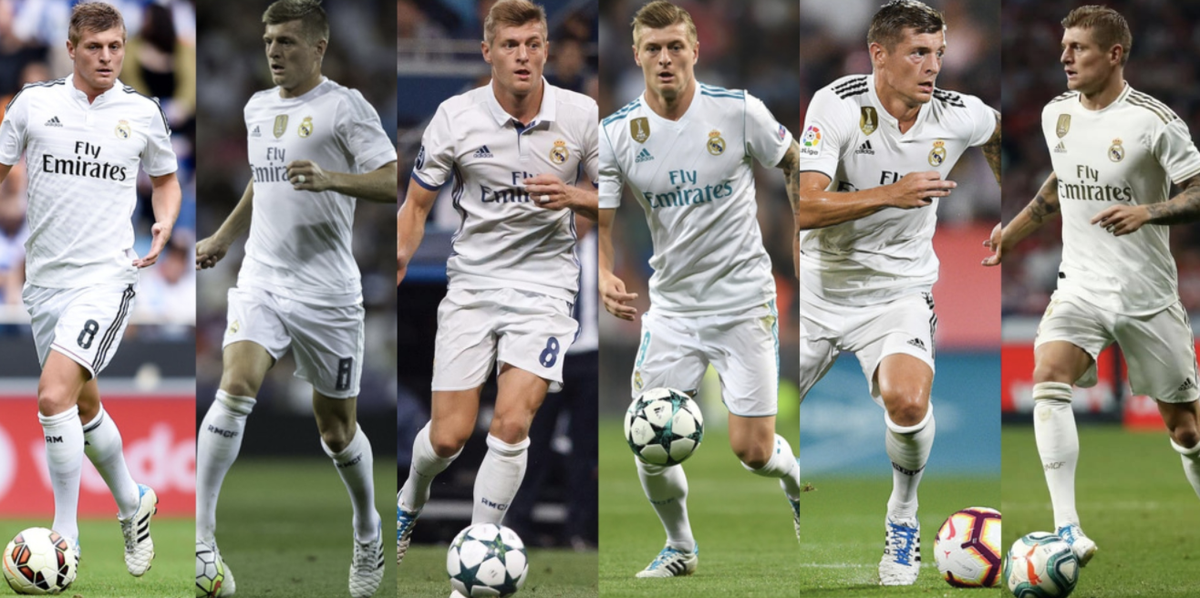 6 años con el Real Madrid, 6 años con el mismo diseño de botines. Un futbolista clásico, elegante y simple. KROOS.
