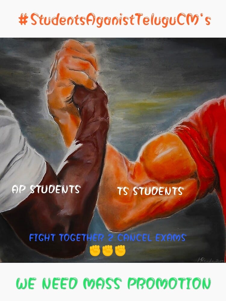CMJoseph08's tweet photo. @u_chinthaloori @KCRtrsparty @ysjagan @PMOIndia @DrRPNishank #StudentsAganistTeluguCMs Online exams not possible because everyone don't have access to internet services. Offline not possible because by September cases won't decrease, it will increase.Then what your desicion is going to be @KCRtrsparty @ysjagan @PMOIndia @DrRPNishank https://t.co/i6qEPDPOgx