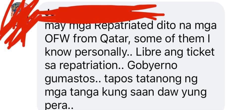 AlfredoGenom's tweet photo. A PHOTO THREAD - The following are TESTIMONIES from OFWs on how the government handled and answered their repatriation and quarantine. 

PART 1: https://t.co/bjy4Clmdtb