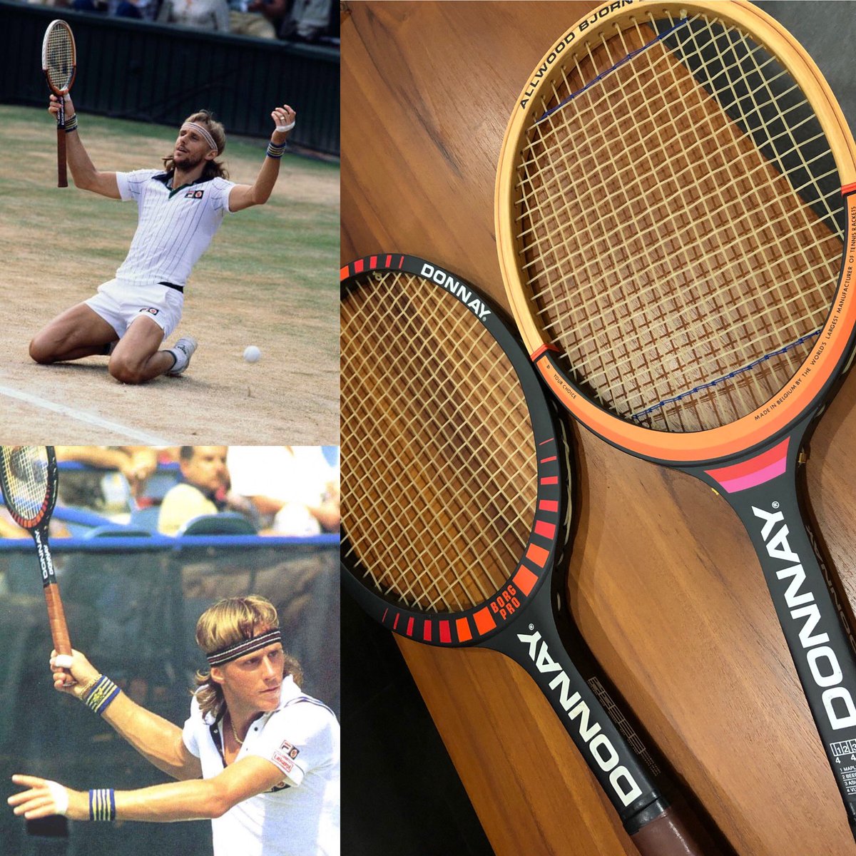 All_That_Racket's tweet photo. Something from my vintage #donnay #donnaytennis wooden tennis racquet collection... played the legendary #björnborg #bjørnborg #woodieracquet #allthatracket @xenecoretennis @BjornBorgUSA https://t.co/vV8flhuYoI