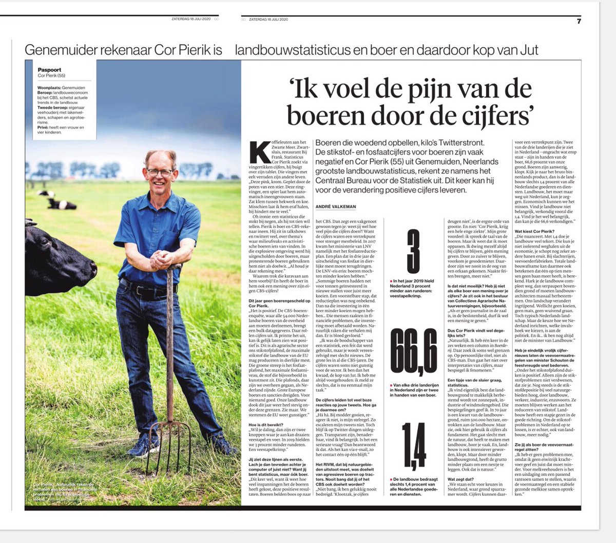 CrPierik's tweet photo. Ook het brengen van de naakte #feiten heeft een keerzijde. Gelukkig brengt het CBS alle beschikbare feiten over onder meer landbouw, natuur en milieu. Dat levert een rijk en genuanceerd beeld op over de landbouwsector. https://t.co/elFpB7bVDy