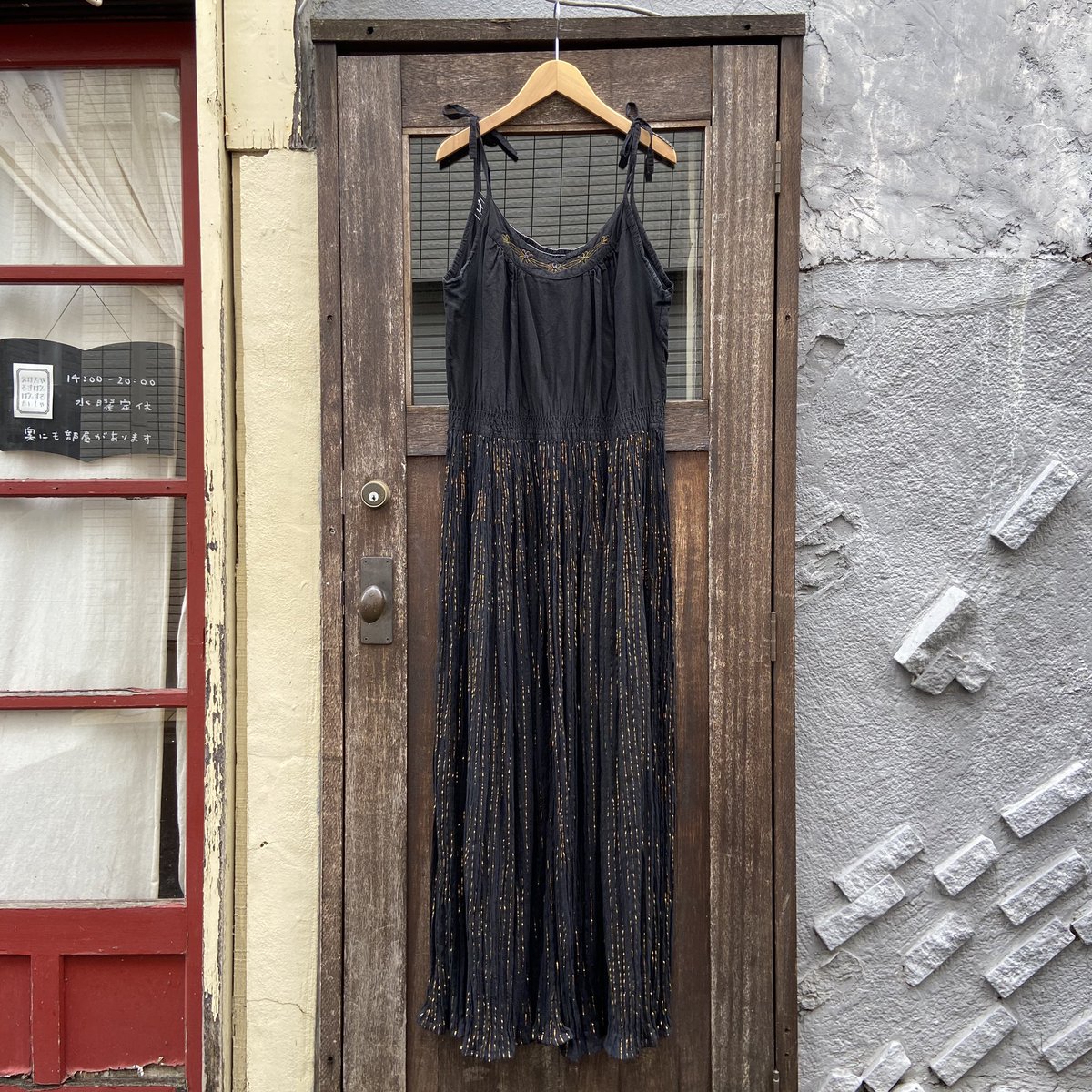 インド綿ワンピース