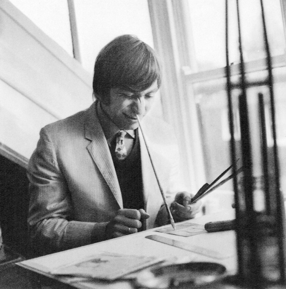 at the same time, charlie also had a great interest in art and attended harrow art school as a teen, aspiring to be a graphic designer. after he graduated, he was on the rise in the advertising business and making good money but ultimately decided to make the drums his priority.