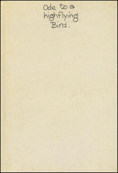 in the early 60s, he made a cartoon called 'ode to a high flying bird' as a tribute to one of his musical heroes, charlie parker, and had it published. charlie parker was also known as "yardbird" or "bird" for short. he later made an album out of it, 'from one charlie'.