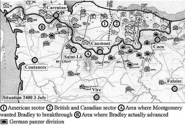 There had been an American attempt to break out of Normandy, before operation Cobra. It failed.