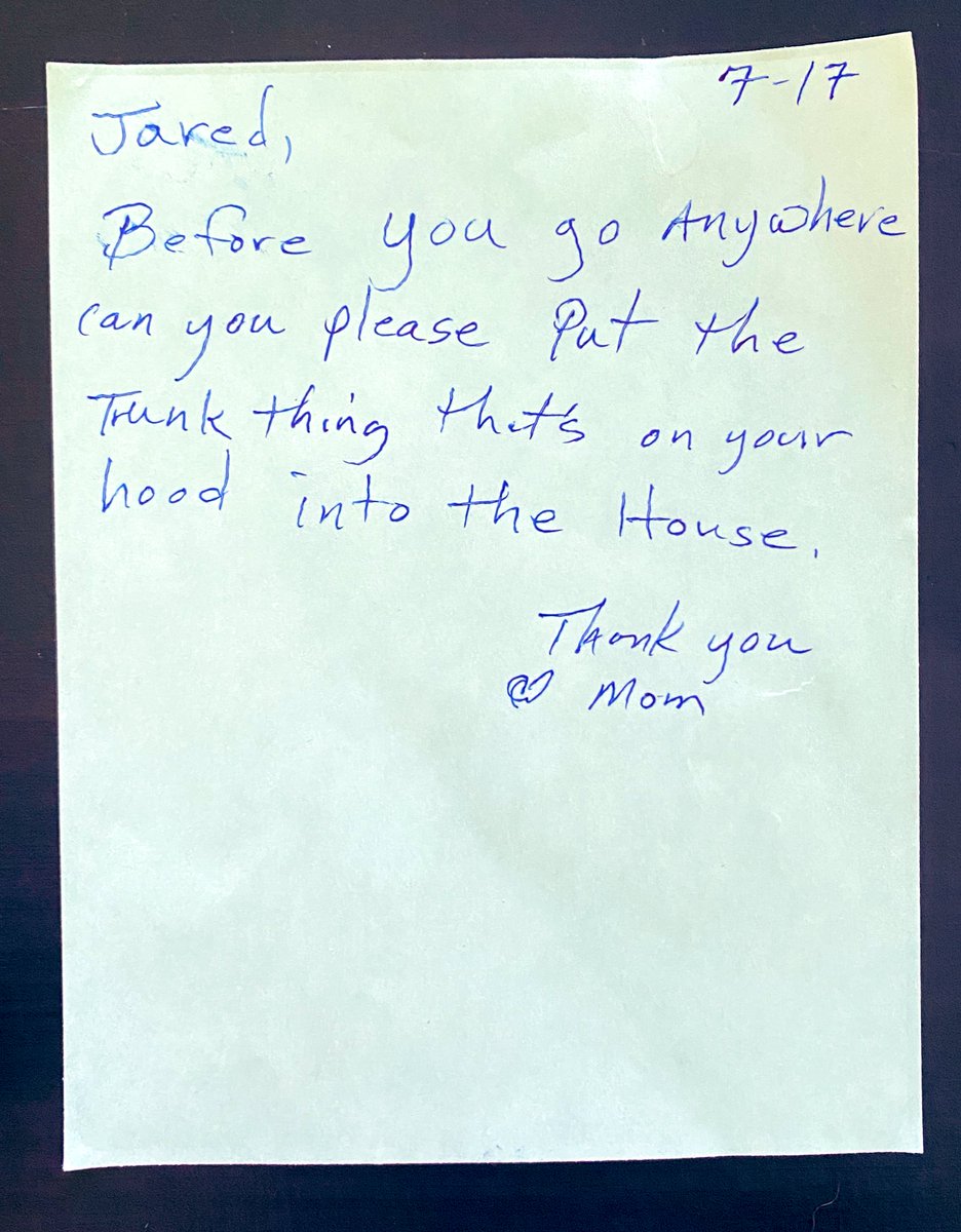 bel5687's tweet photo. I love when my mom leaves notes for us when she goes out to do errands. ❤️ https://t.co/6YZ5AZOwHy