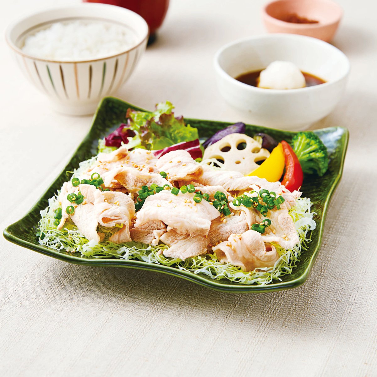 豚 しゃぶ サラダ 定食