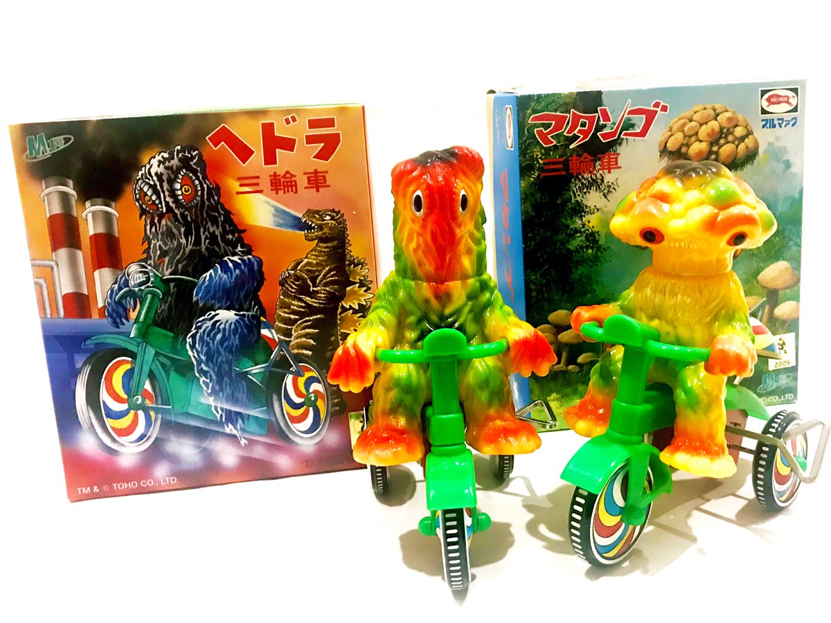 M1号製ヘドラ三輪車が届きました！ブルマァクそのままの造形・配色