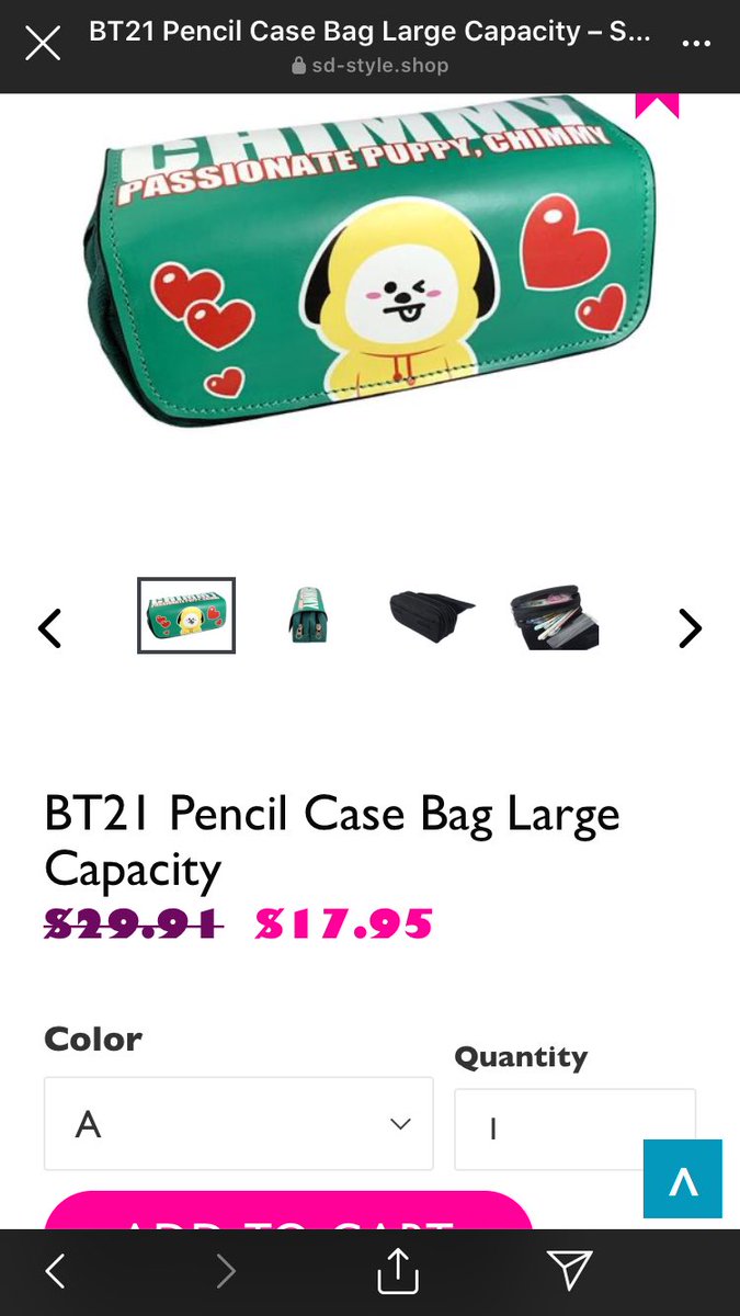 Firehouselight's tweet photo. This pencil case is so cute and on sale but there’s literally no way to correllate color to which design the letter represents?? Or am I missing something super obvious? #SDStyle https://t.co/od1QoDYlJX