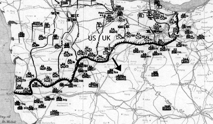 On 30 July 1944, Dempsey launches operation Bluecoat, a two-corps attack from Caumont, on American's 1 Army's left flank. It attracted German forces and acted as a left guard for the advancing Americans.