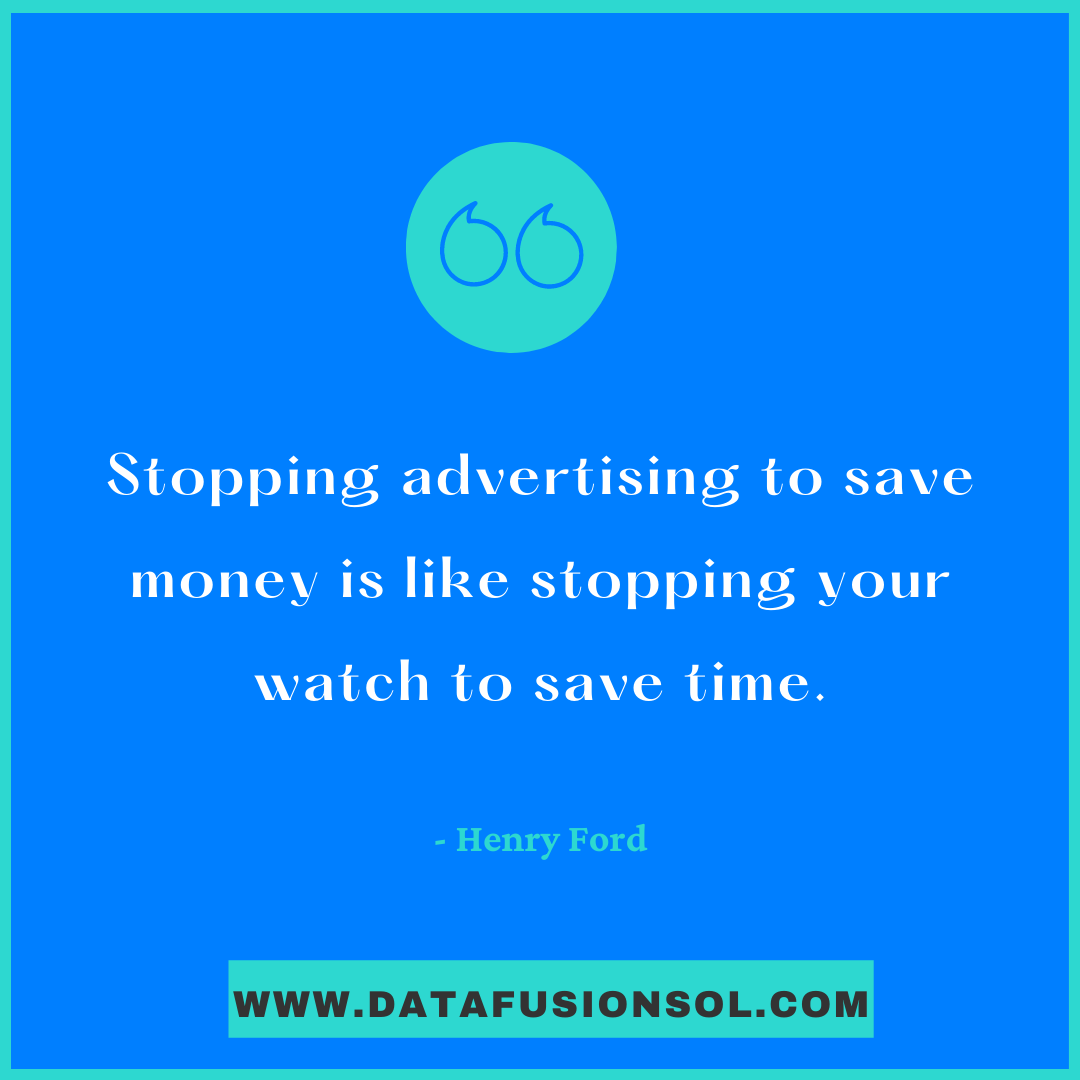 Datafusionsol's tweet photo. 'Stopping advertisement to save money is like stopping your watch to save time'- No advertisement= minimum or no sales
#DataFusionSol #b2b #advertisementdesign #advertisementideas
https://t.co/s0sEvwOc2T https://t.co/XAv1pZM89k