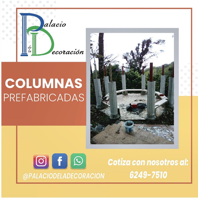 PalacioDecoPTY's tweet photo. Columnas prefabricadas, rápida y sencilla instalación. Finos Acabados. 
Cotiza con nosotros. #Panama #pty https://t.co/OgUKq8VUcS