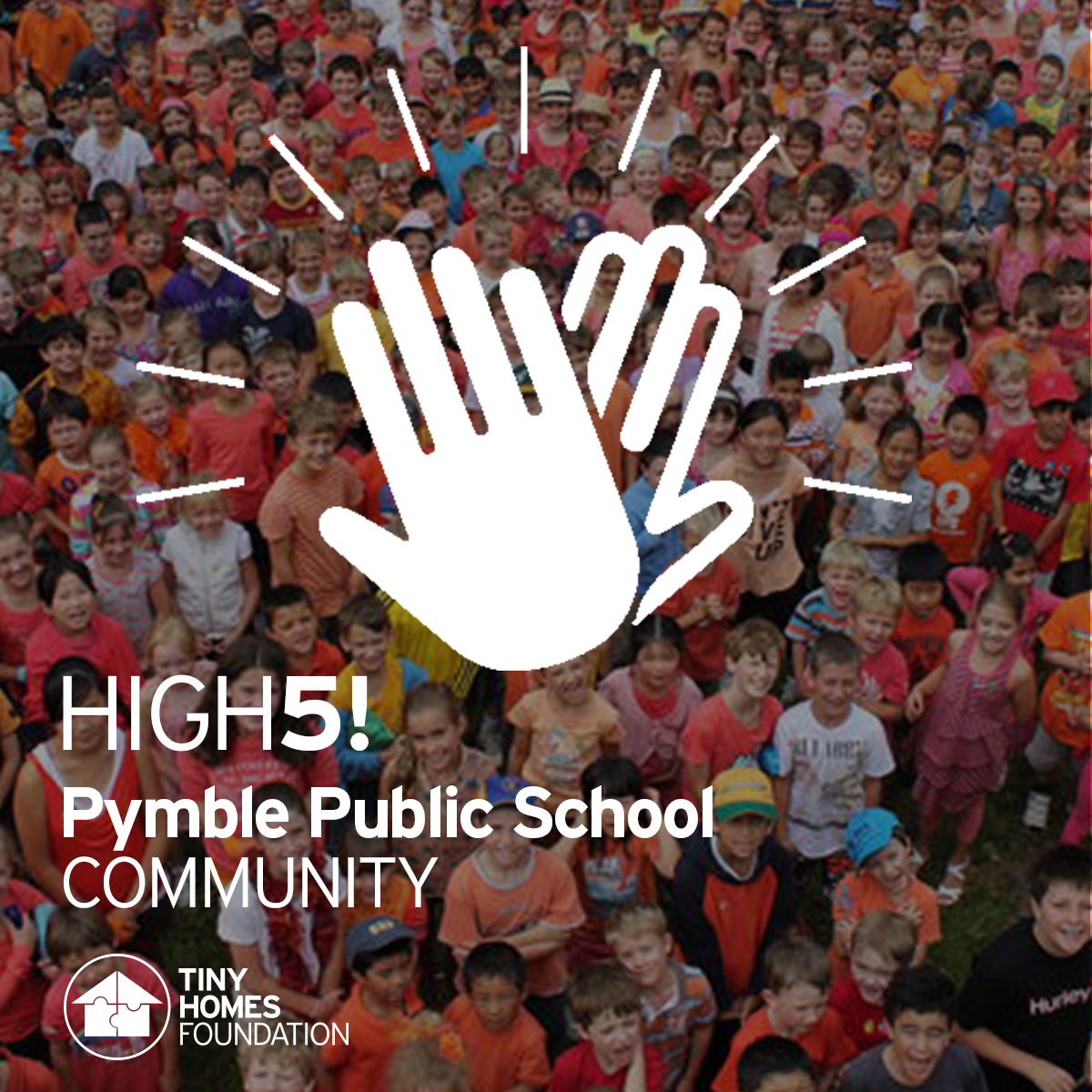 TinyHomesFdn's tweet photo. A huge High5 goes to Pymble Public School for raising funds for our Women &amp; Children Tiny-Home Project.
Awesome effort kids! Keep up the great community citizenship.
If you would like to learn more about this incredible project, click here:
https://t.co/HEM8U0rCzQ

#TinyHome https://t.co/HTx7YoRGAc