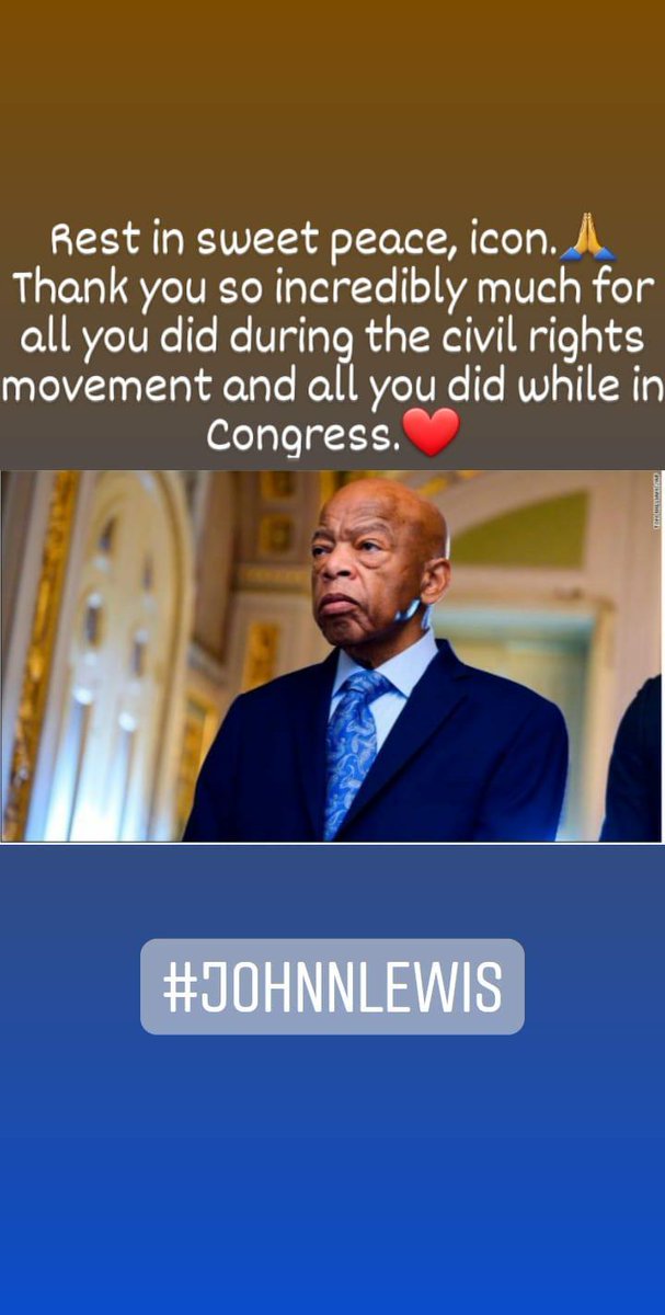 dlyssa88's tweet photo. #RestInPeaceJohnLewis 🙏🕊
#legend #icon #itsnowyourtimetorest  #thankyou https://t.co/S0Bky4B5RC