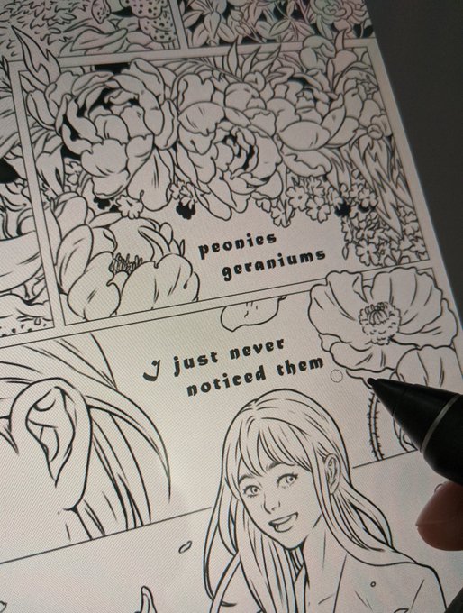 "specifically peonies, you draw those way too often" 