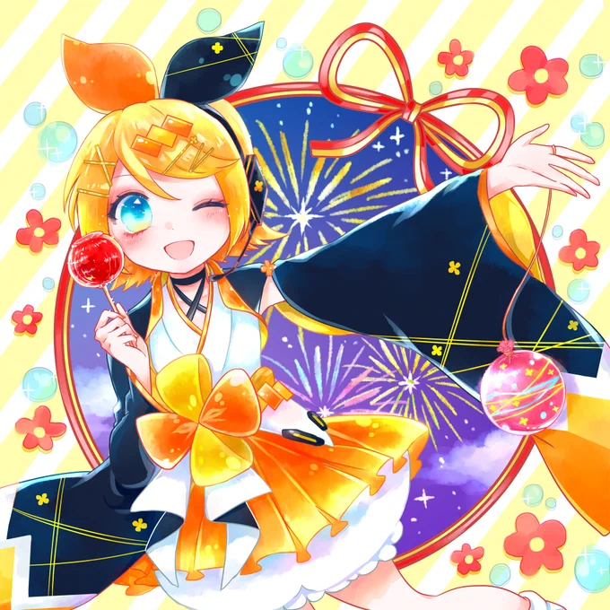 マジカルミライ2020のリンちゃんを描きました?✨ 