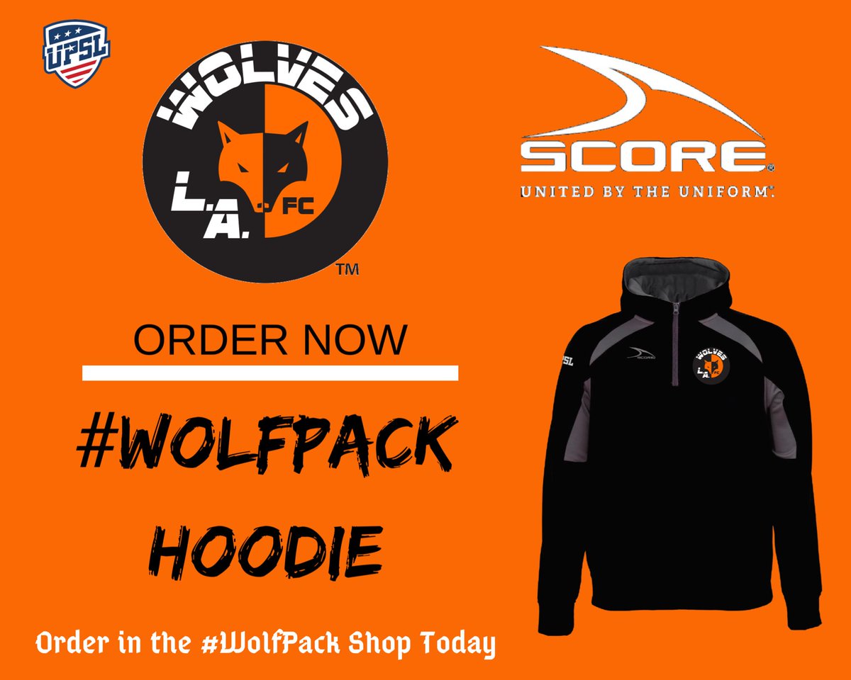 LAWolvesFC's tweet photo. Order your Official #WolfPack Hoodie today , by @scoresports ⚽️ , Available now in the #WolfPack Shop 🐺 #LAWolves #gowolves #linkinbio https://t.co/bAr0nuOlQP