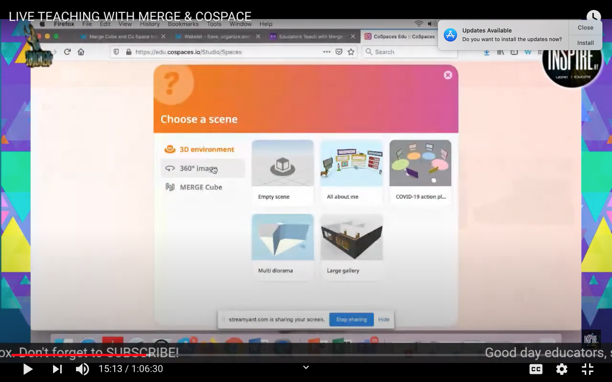 omniaismail1711's tweet photo. @MERGE & @CoSpaces_Edu Webinar
#mergecube #COSAmbassadors #COSMERGE #CoSpacing
#CoBlocks #creativity
#ARVRinEDU #AR #VR #VREdu #EDU #Education #EdTech #PBL #Egypt #Malaysia @MicrosoftEDU @MicrosoftEgypt @Steph_Lyons_ https://t.co/eaxujlH3cI