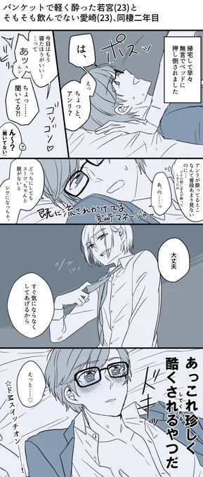 同棲してるアン正
アンリだけが酔った場合

正人のことドМだと思ってる 