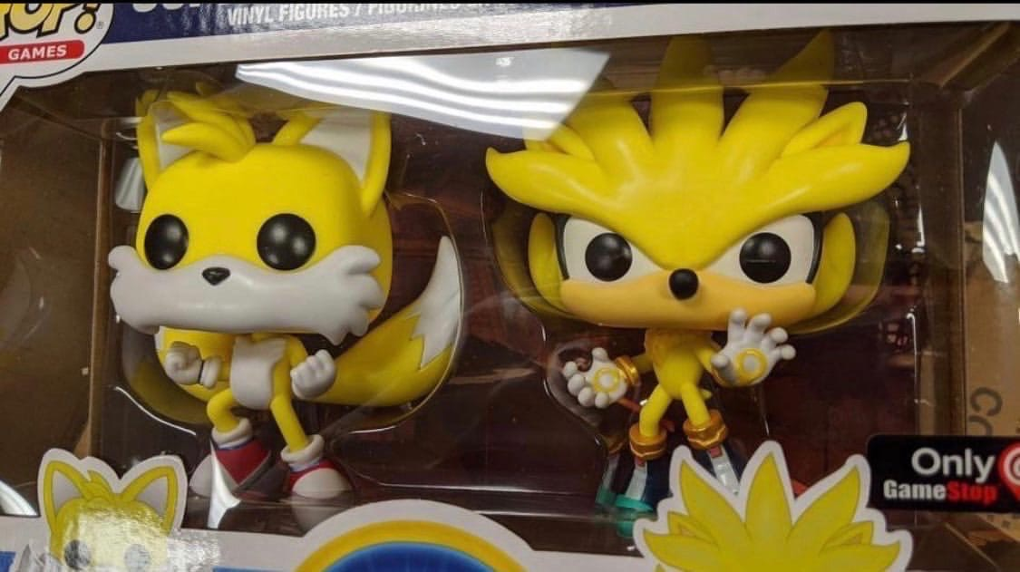 Sonic the Hedgehog - Super Tails & Super Silver 2 Pack - POP! Games action  figure 2-Pack