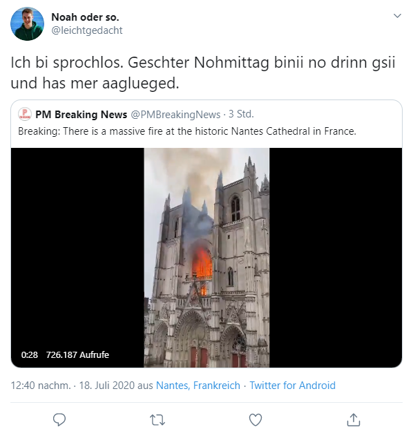 SwissTubeGossip's tweet photo. @leichtgedacht Du meinst diesen Tweet? Besser wäre es, bevor jemand einen Screenshot davon macht. https://t.co/NzM3eW9WA2