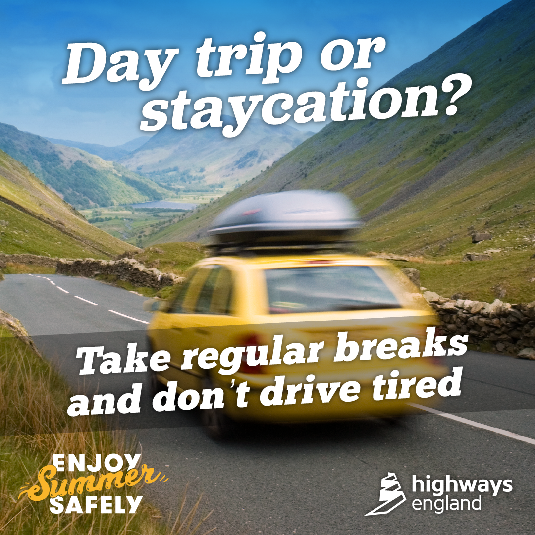 NationalHways's tweet photo. Planning a long drive during the school holidays? #DontDriveTired and remember to take regular breaks. #EnjoySummerSafely https://t.co/S0A8F4LGEM